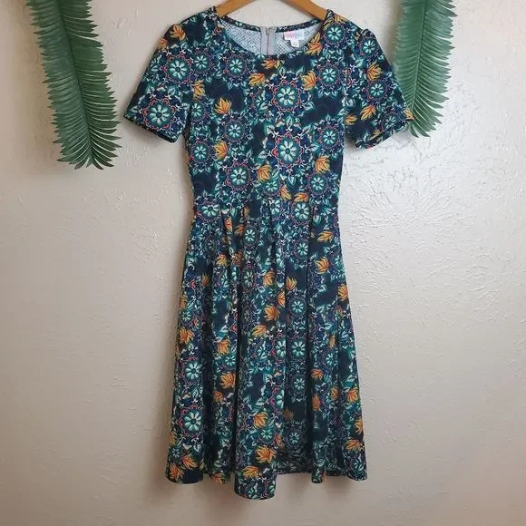 LuLaRoe Dresses Nwot Lularoe Floral Amelia Dress Poshmark